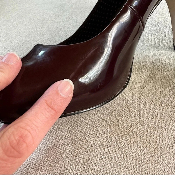Madden Girl Getta wine patent leather pumps. Size 9.5 - Picture 7 of 8